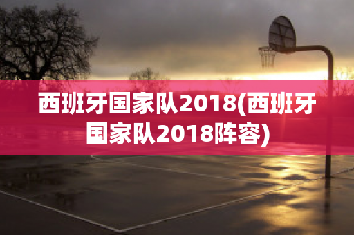 西班牙国家队2018(西班牙国家队2018阵容)