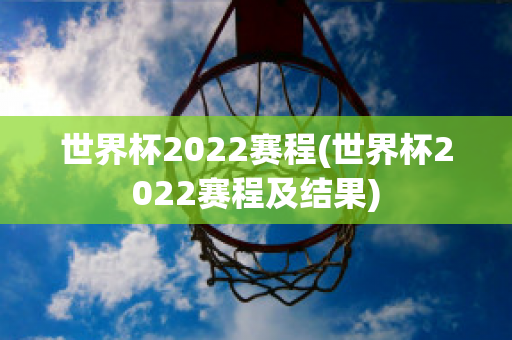 世界杯2022赛程(世界杯2022赛程及结果)