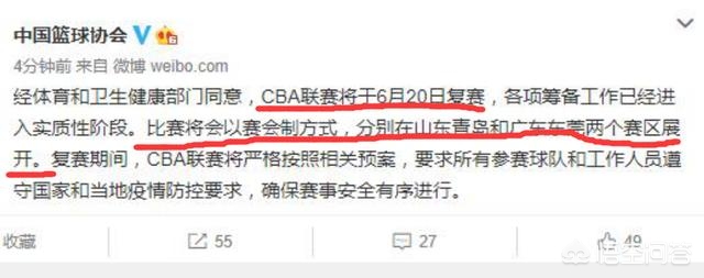 cba6月20复赛:cba将于6月20日复赛